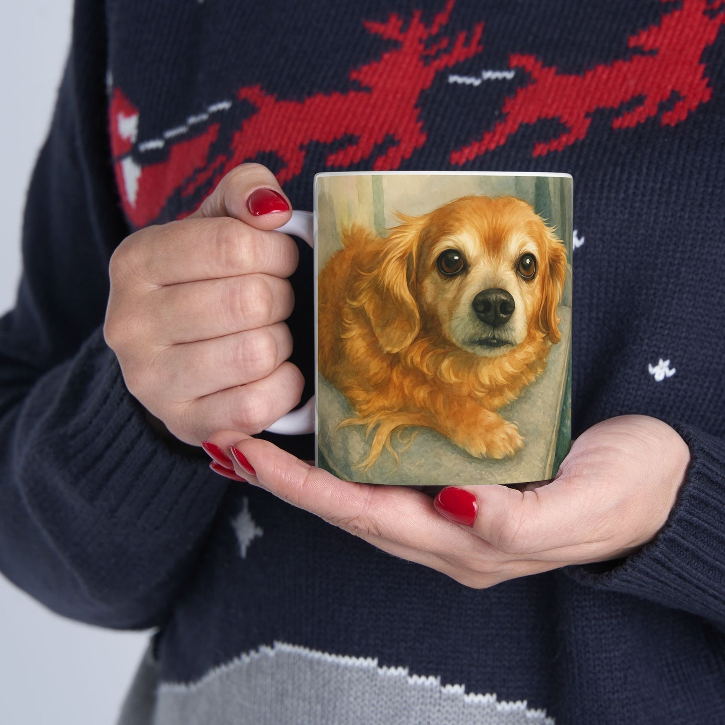 Custom Water Color Realistic Style Coffee Mug