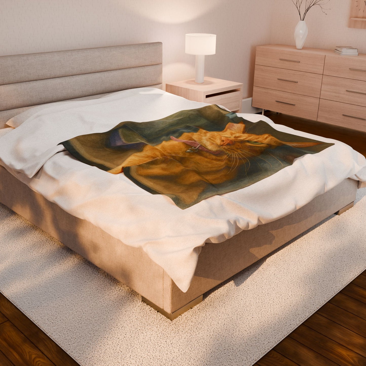 Petty Prints: The "Water Color Realistic" Style Custom Velveteen Plush Blanket