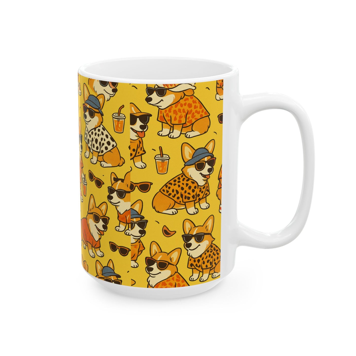 Petty Prints: The "Summer Corgie" Coffee Mug