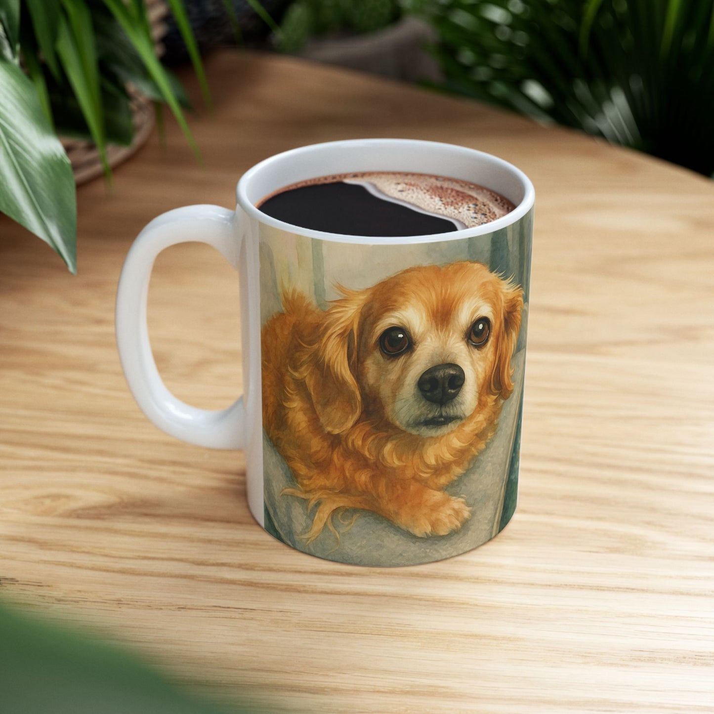 Custom Water Color Realistic Style Coffee Mug