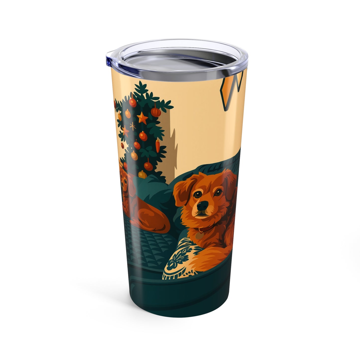 Custom Vector Style Stainless Steel 20oz Tumbler