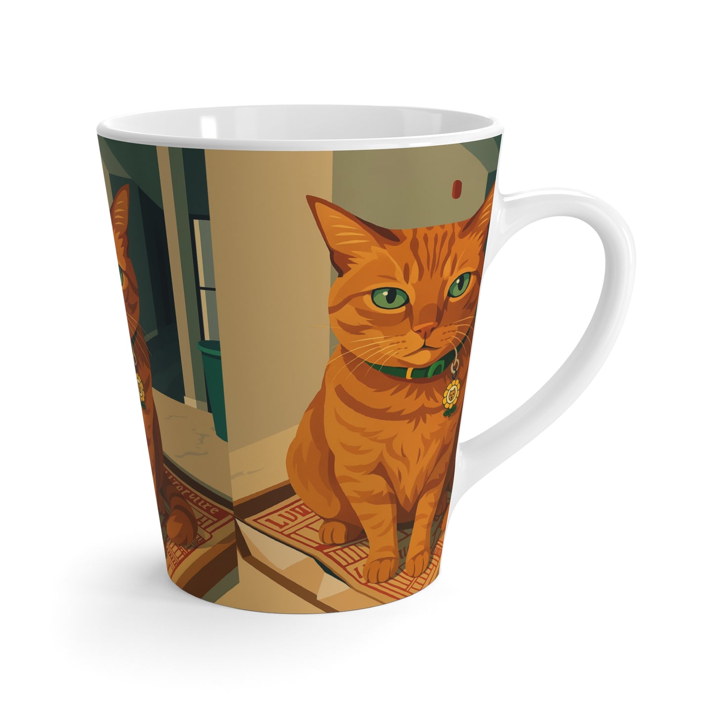Custom Vector Style Latte Mug