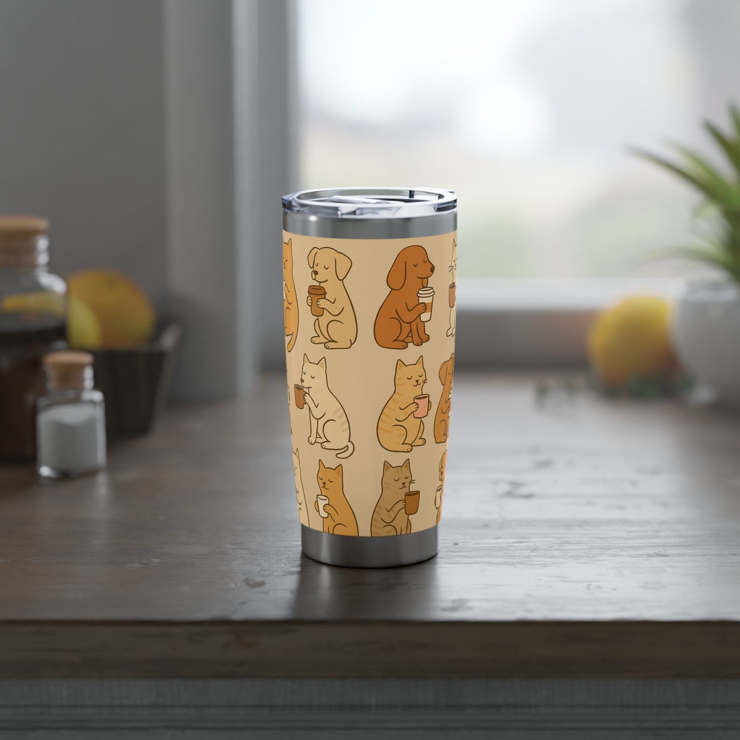 Petty Prints: The "Pawfee Break" Travel Tumbler