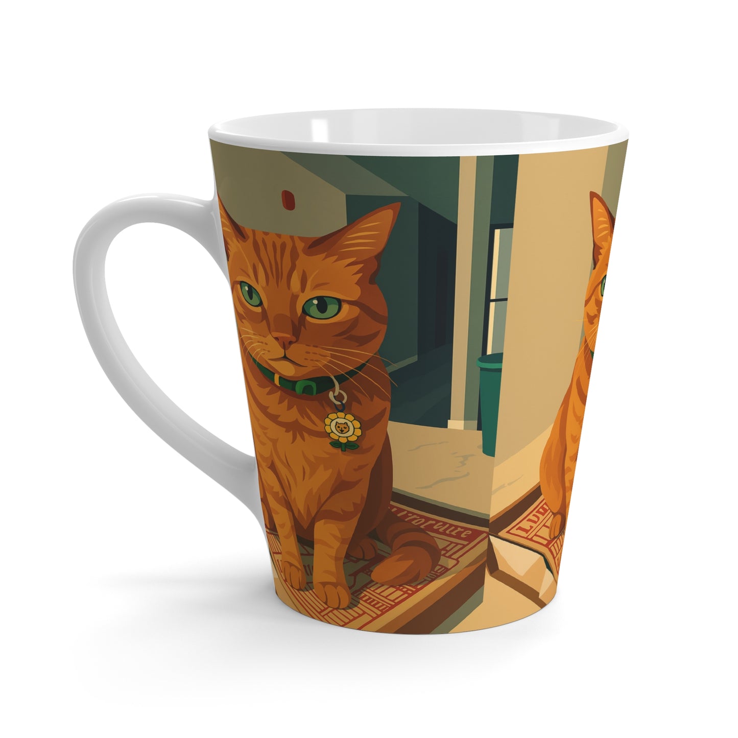 Custom Vector Style Latte Mug
