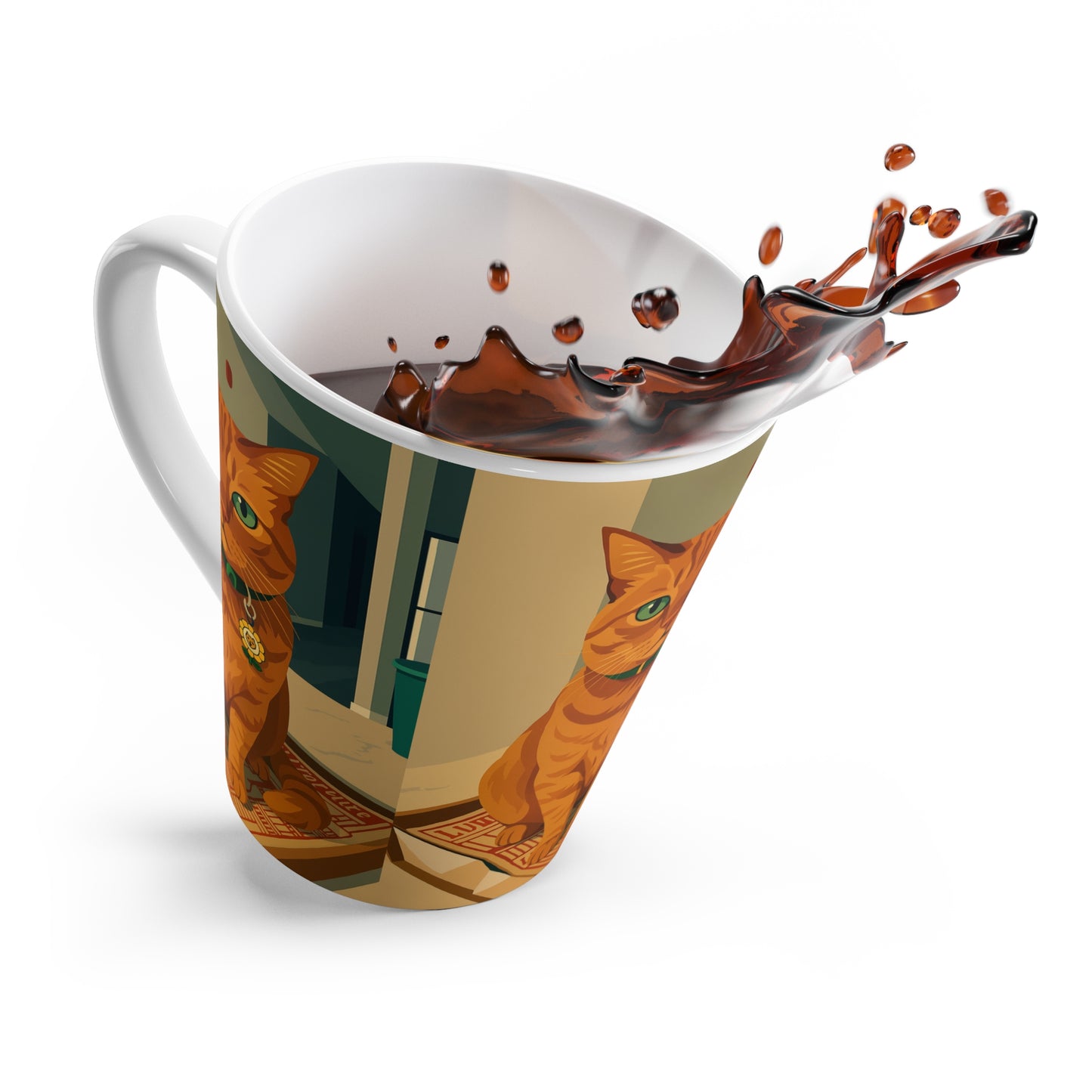 Custom Vector Style Latte Mug