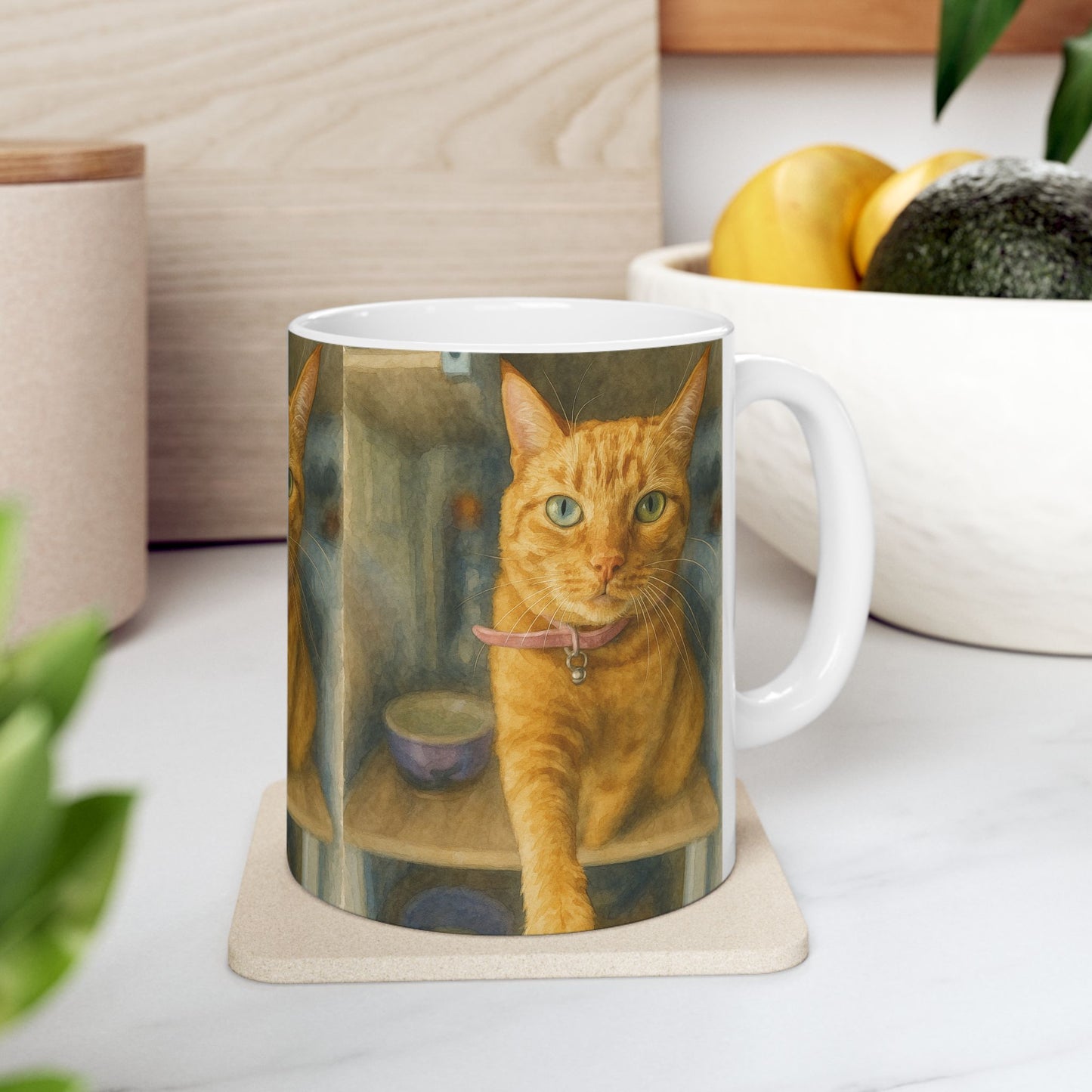 Custom Water Color Realistic Style Coffee Mug