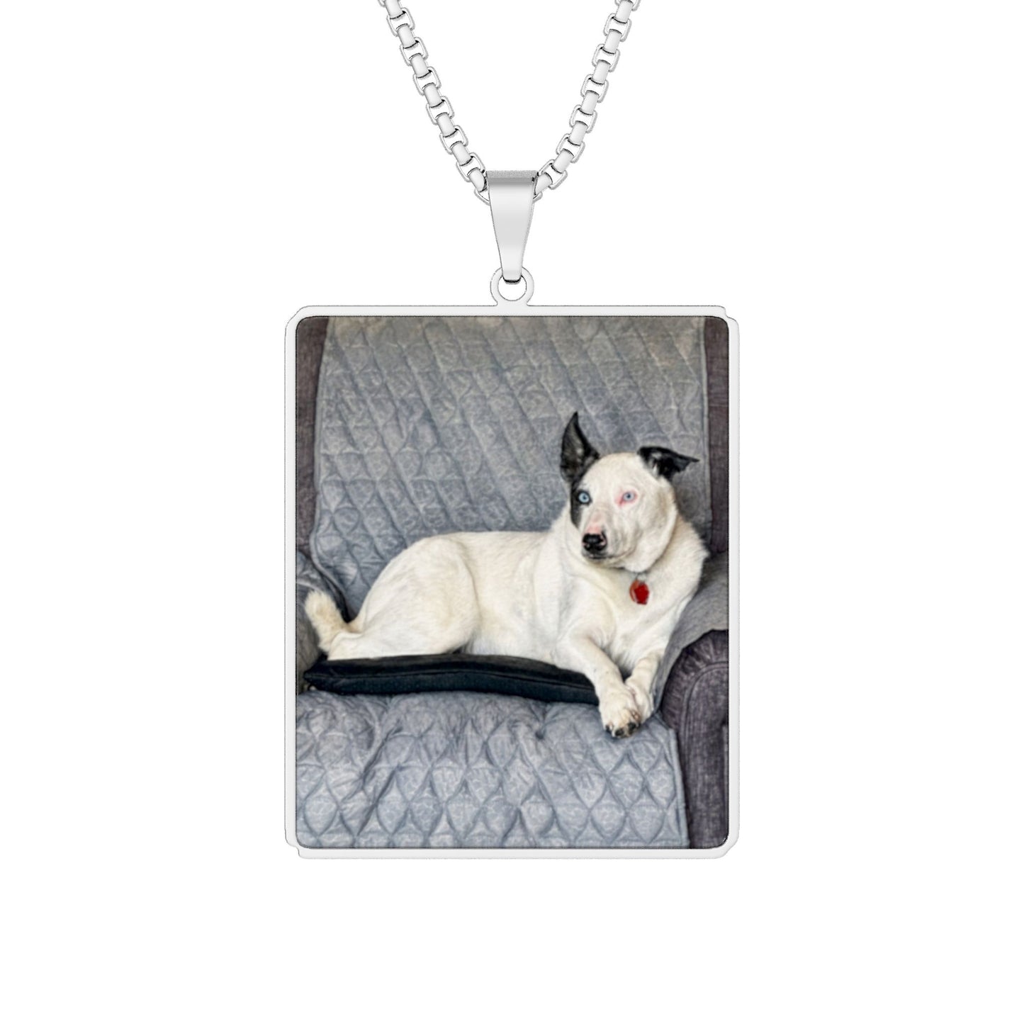 Custom Watercolor Pet Portrait Necklace