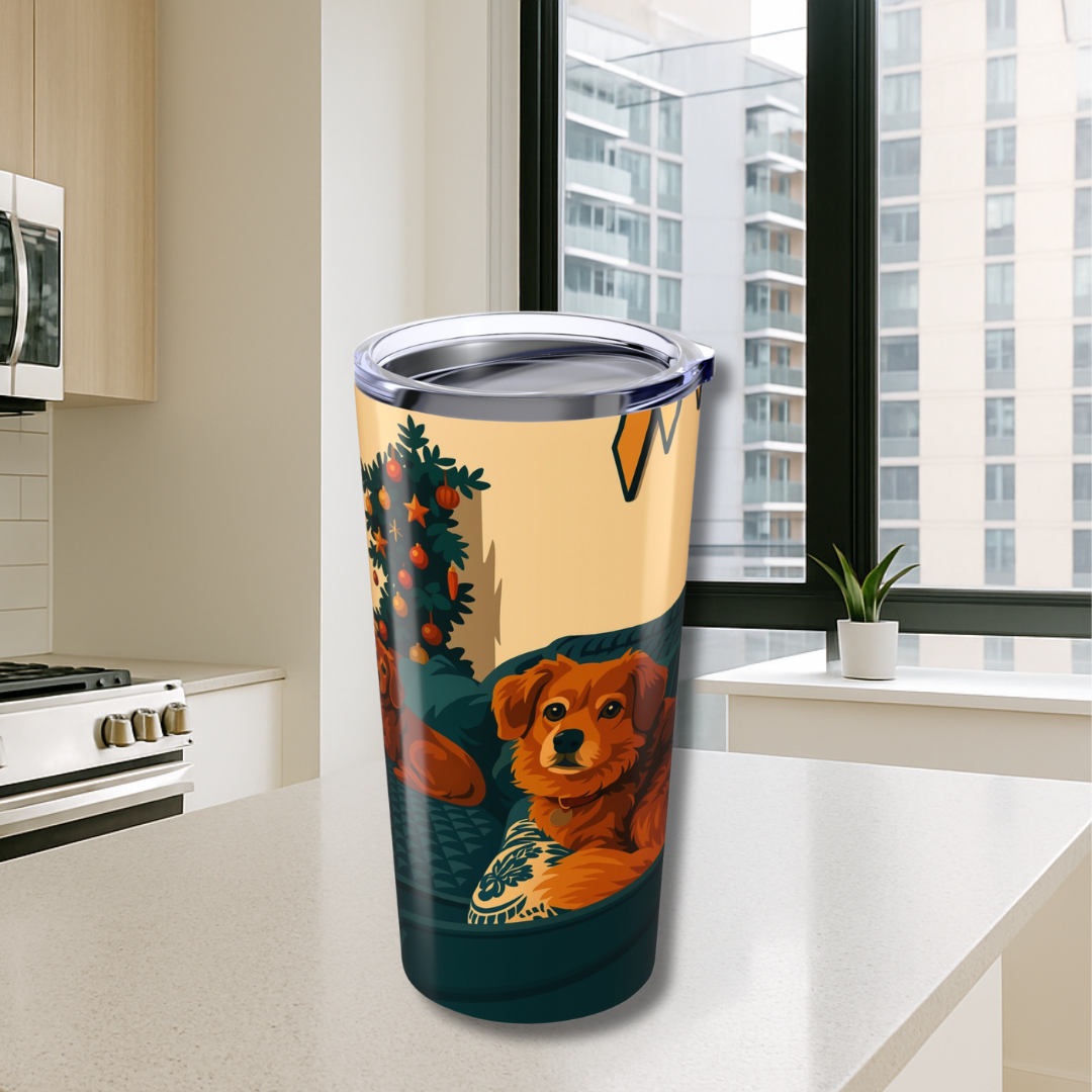 Custom Vector Style Stainless Steel 20oz Tumbler