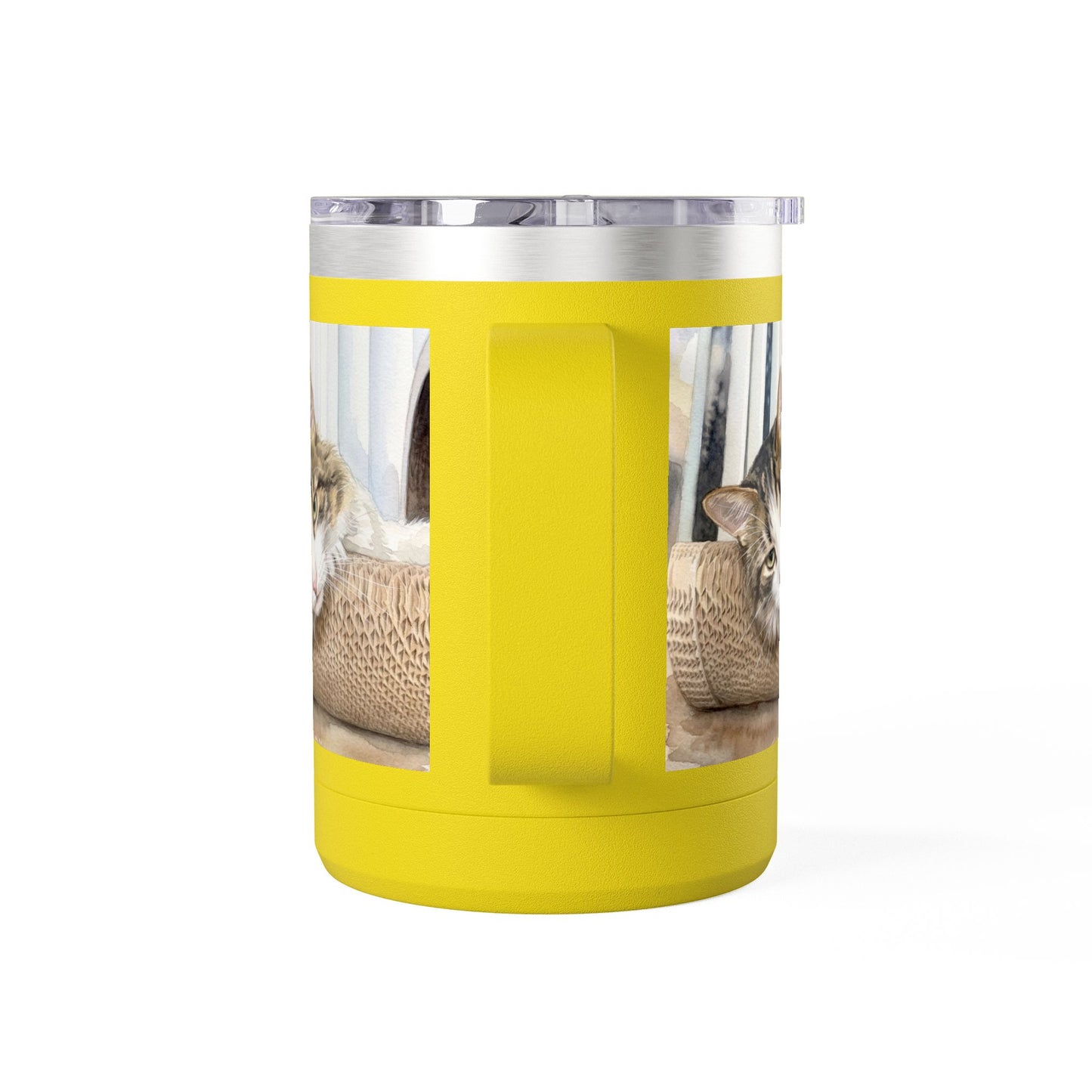Custom Watercolor Pet Travel Mug – 15oz Insulated Tumbler