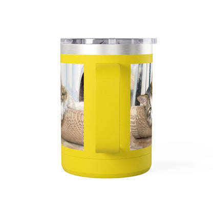 Custom Watercolor Pet Travel Mug – 15oz Insulated Tumbler