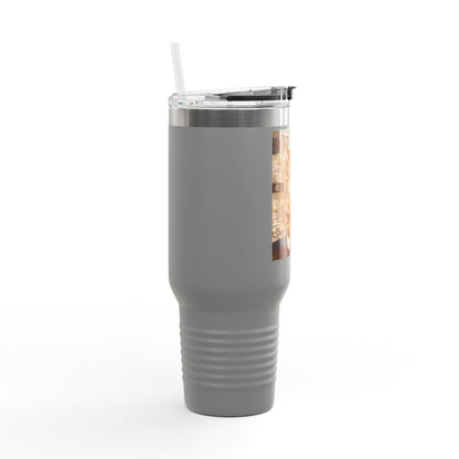 Custom Pet Portrait Watercolor 40oz Insulated Travel Tumbler