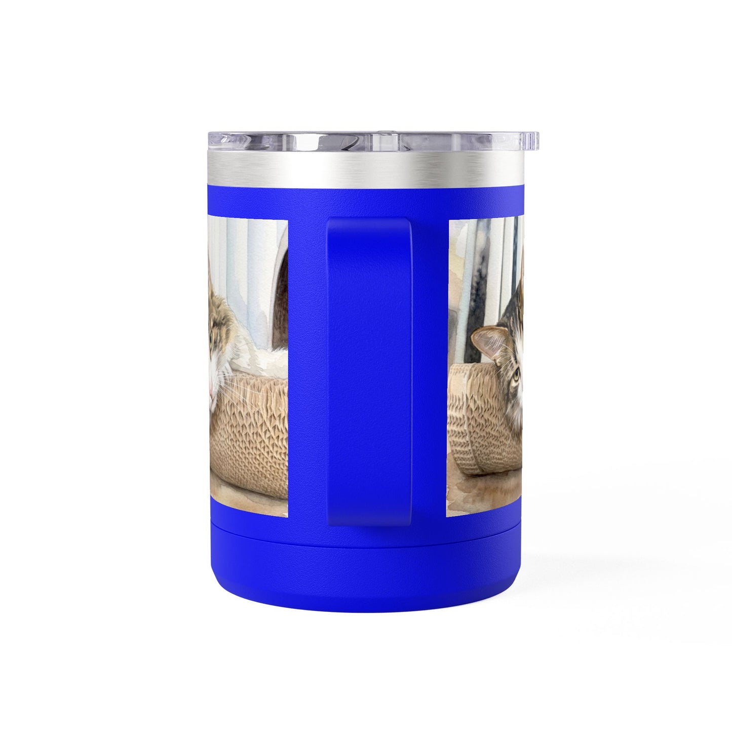 Custom Watercolor Pet Travel Mug – 15oz Insulated Tumbler