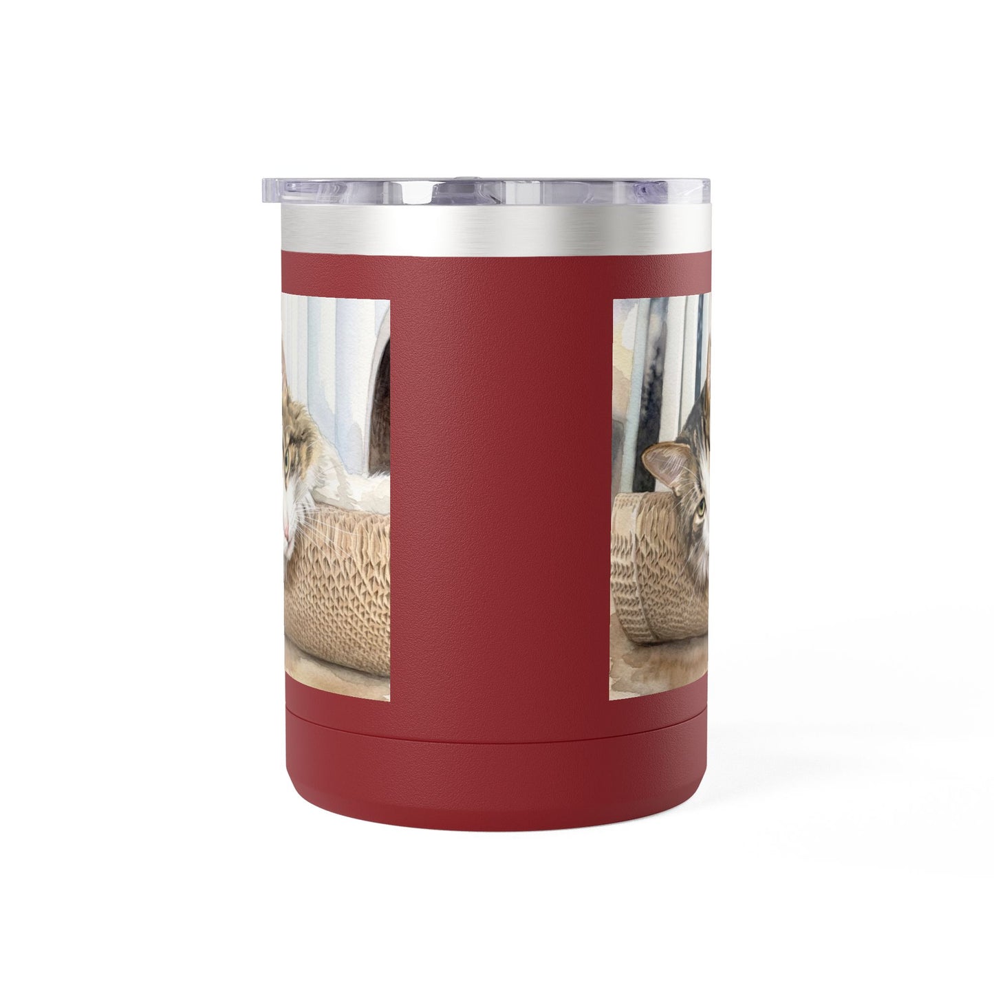 Custom Watercolor Pet Travel Mug – 15oz Insulated Tumbler