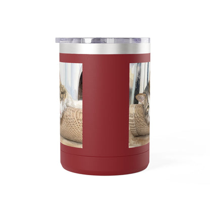 Custom Watercolor Pet Travel Mug – 15oz Insulated Tumbler