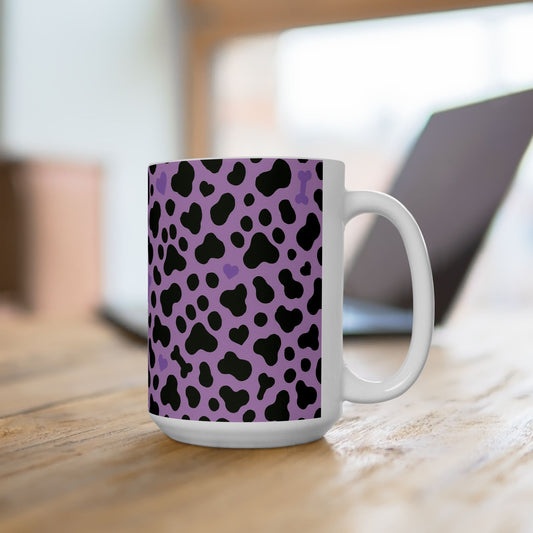 Petty Prints: The "Lilac & Leash" Coffee Mug