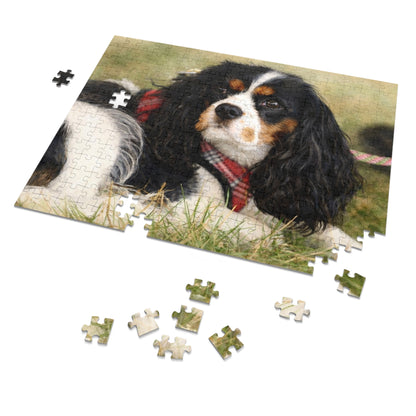 Petty Prints: Premium Custom Pet Portrait Water Color Realistic Jigsaw Puzzle with Tin