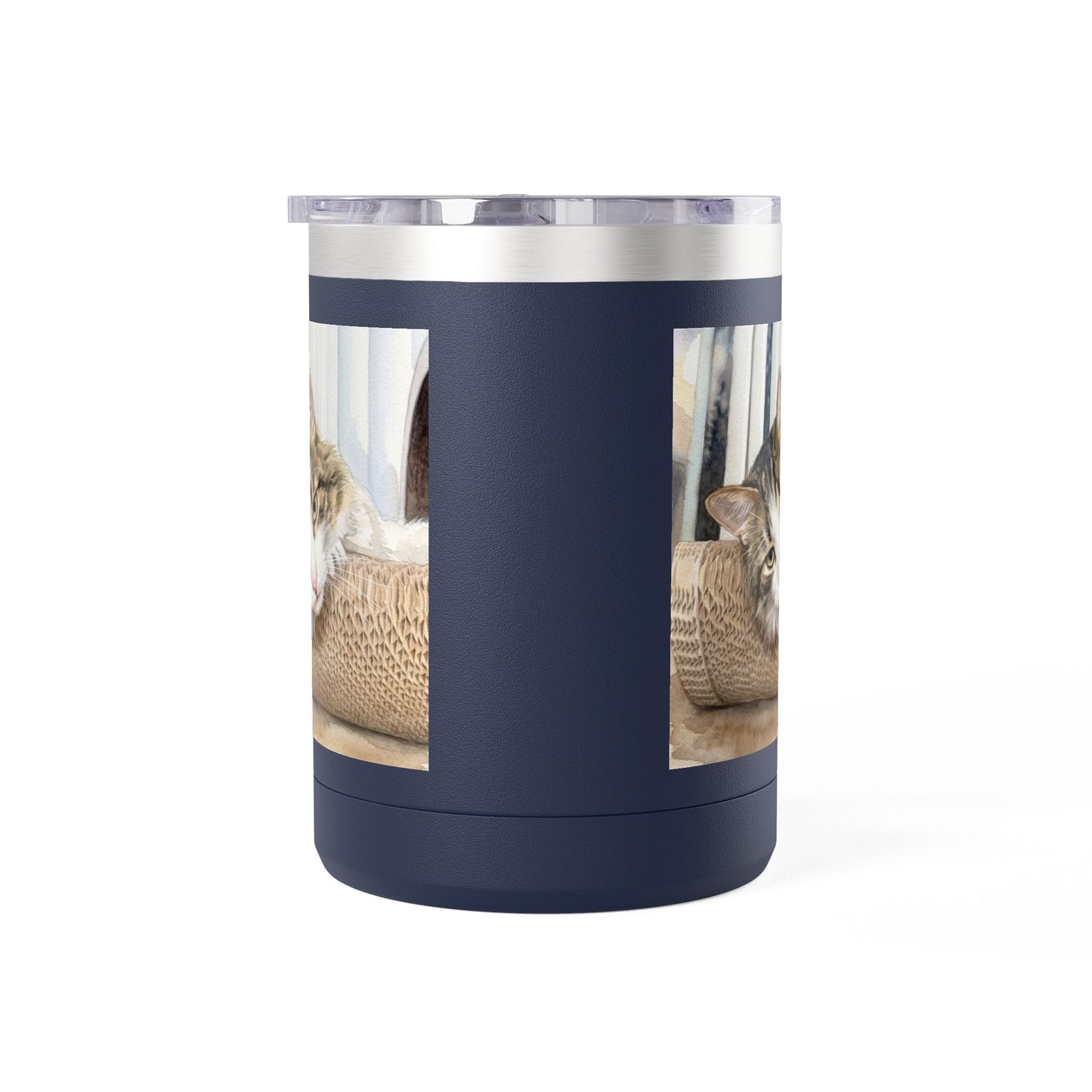 Custom Watercolor Pet Travel Mug – 15oz Insulated Tumbler