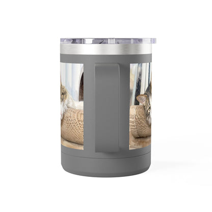 Custom Watercolor Pet Travel Mug – 15oz Insulated Tumbler