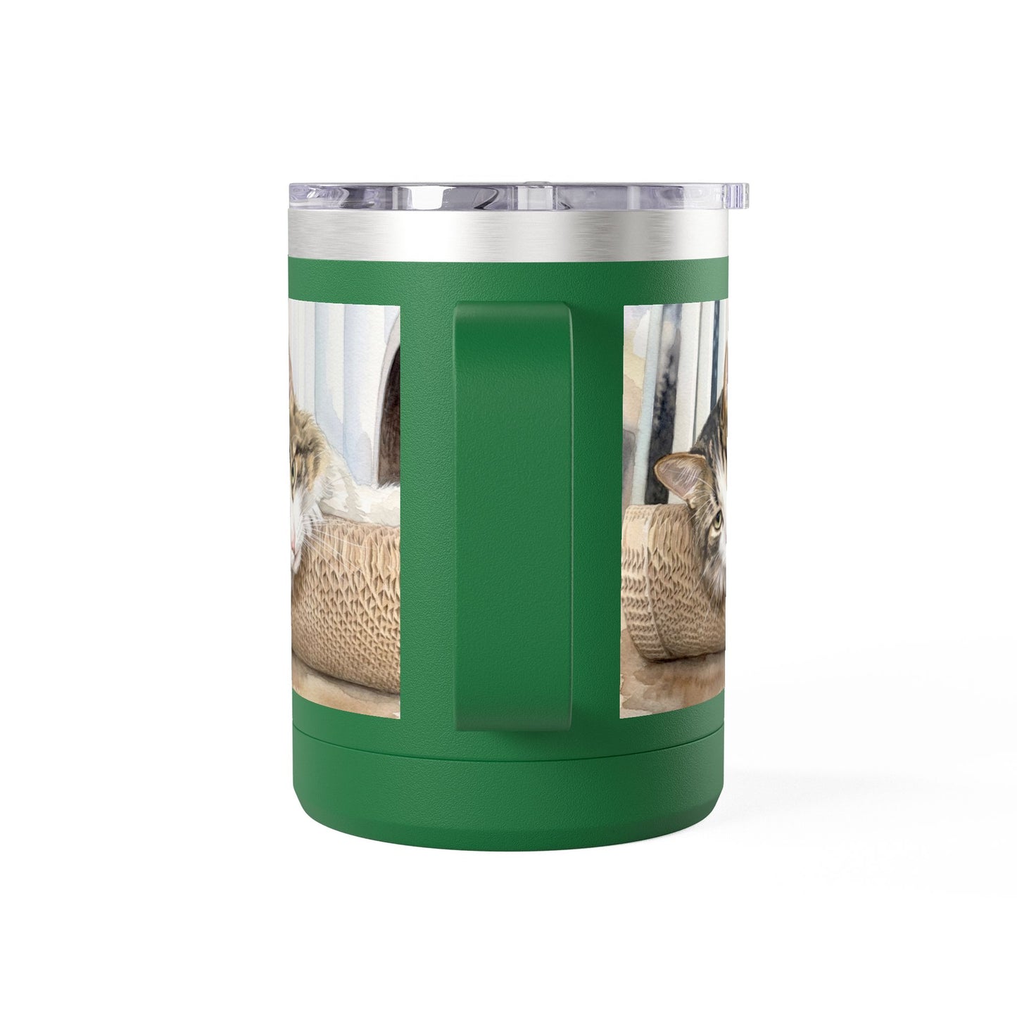 Custom Watercolor Pet Travel Mug – 15oz Insulated Tumbler