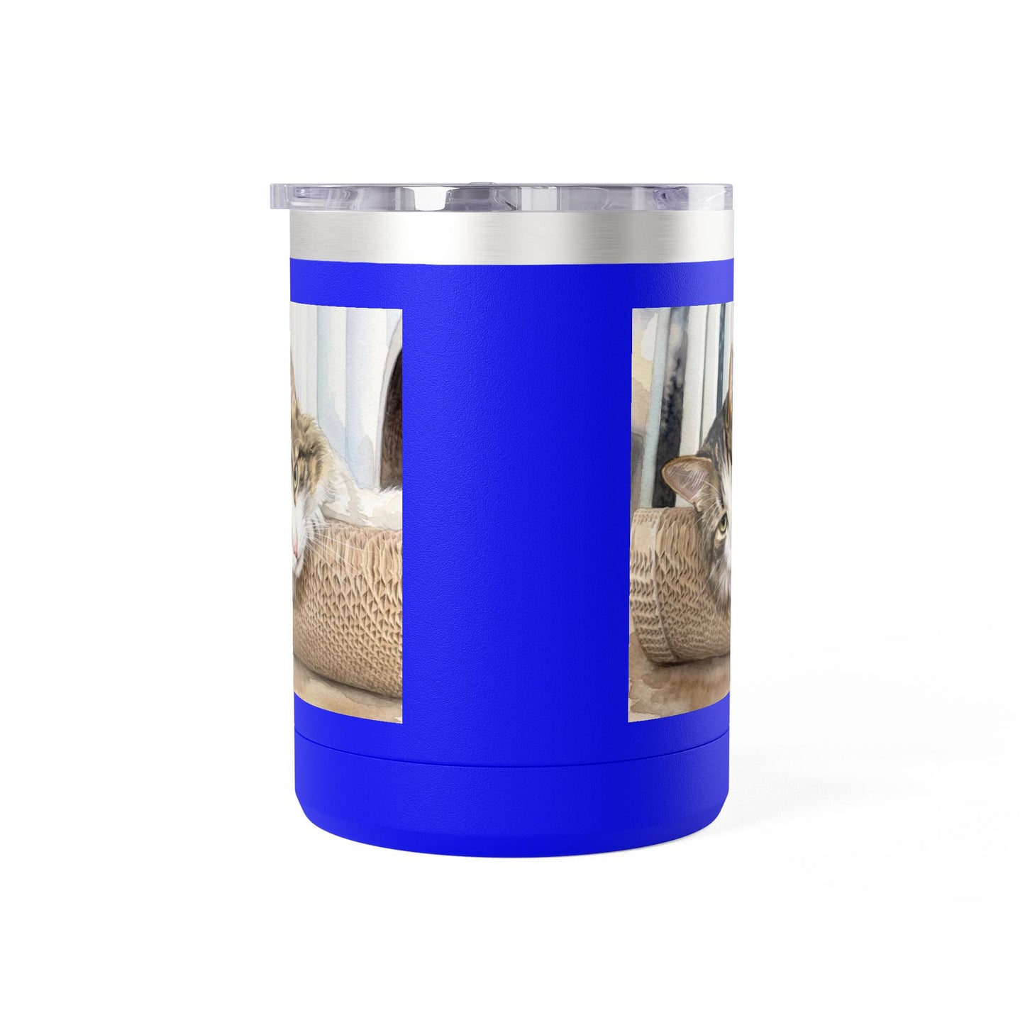 Custom Watercolor Pet Travel Mug – 15oz Insulated Tumbler