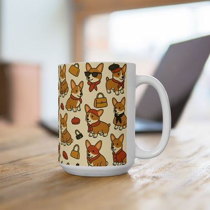 Petty Prints: The "Corgie Couture" Coffee Mug