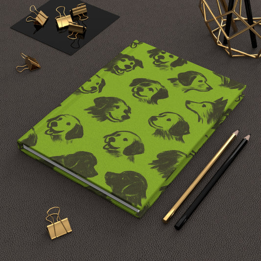 Petty Prints: Hardcover "Grassy Paws" Journal