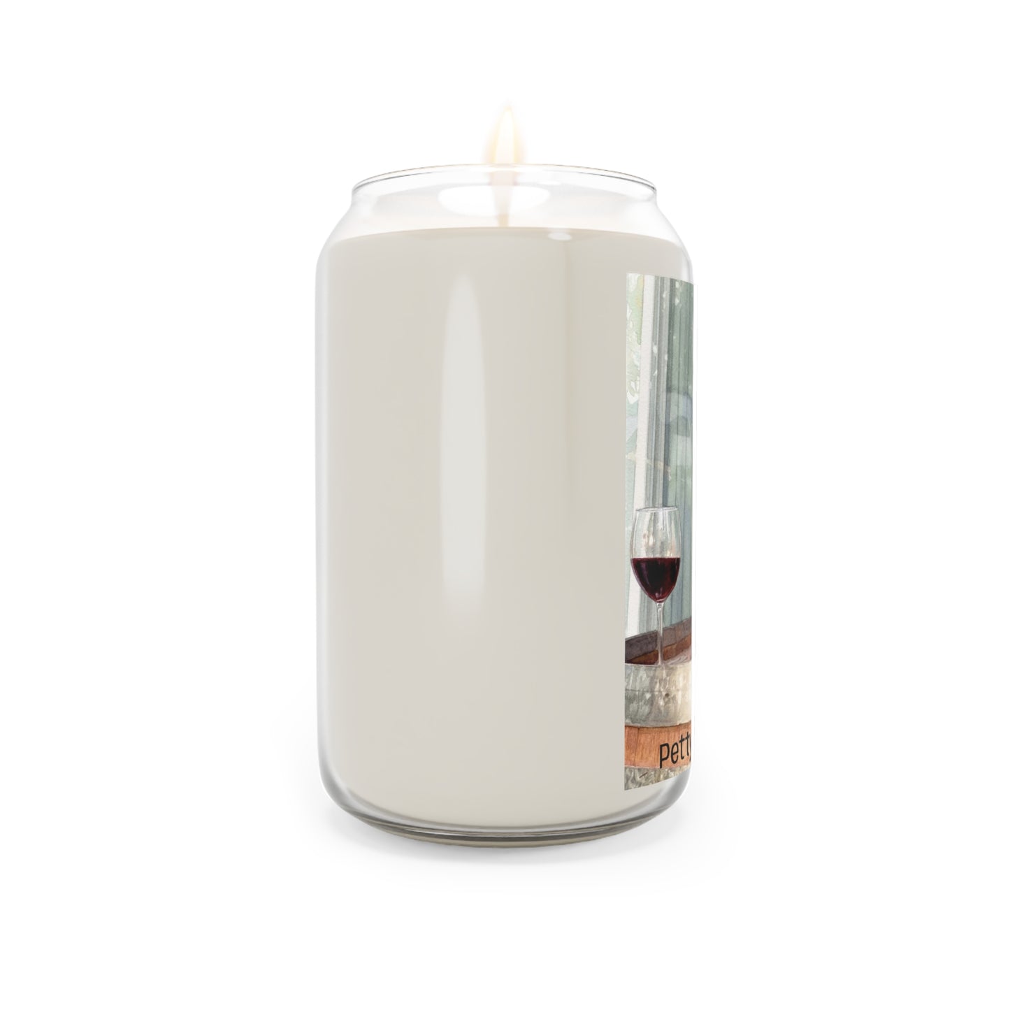 Petty Prints: Jumbo Custom Pet Portrait  Soy Candle — 13.75oz Scented Jar