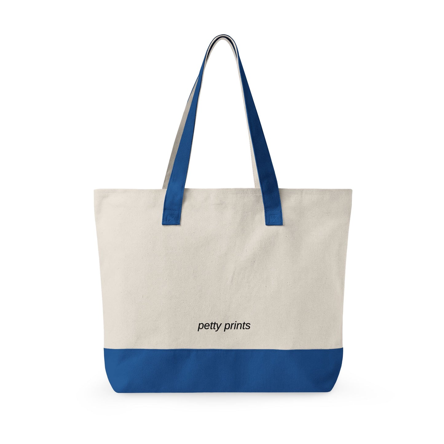 Petty Prints: Custom Pet Portrait Water Color Realistic Canvas Zippered Tote Bag