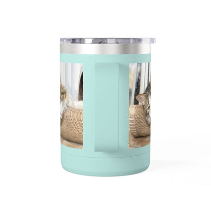 Custom Watercolor Pet Travel Mug – 15oz Insulated Tumbler