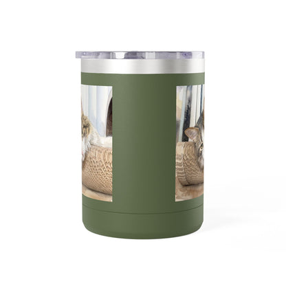 Custom Watercolor Pet Travel Mug – 15oz Insulated Tumbler