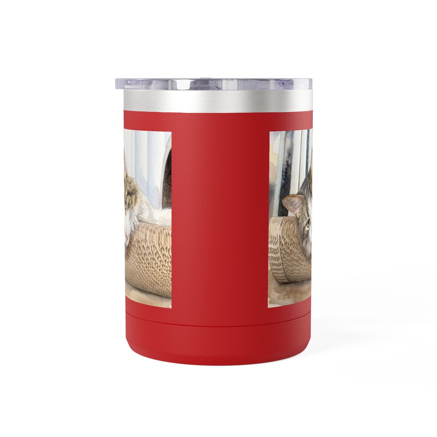 Custom Watercolor Pet Travel Mug – 15oz Insulated Tumbler