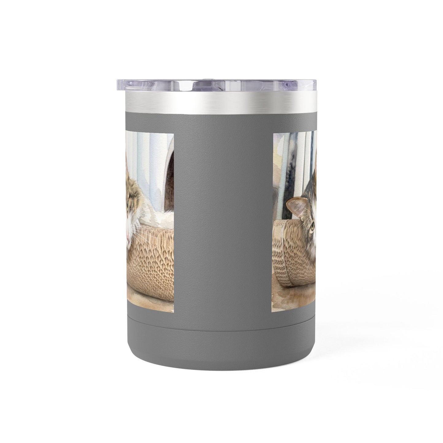 Custom Watercolor Pet Travel Mug – 15oz Insulated Tumbler