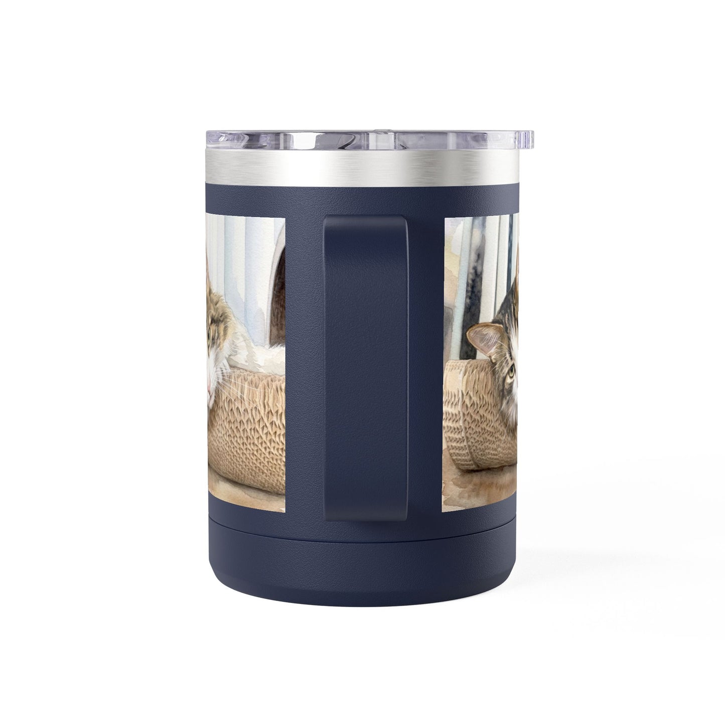 Custom Watercolor Pet Travel Mug – 15oz Insulated Tumbler