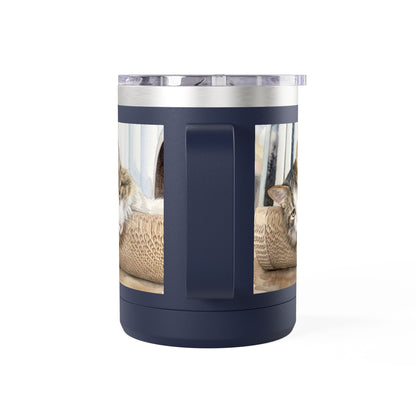 Custom Watercolor Pet Travel Mug – 15oz Insulated Tumbler