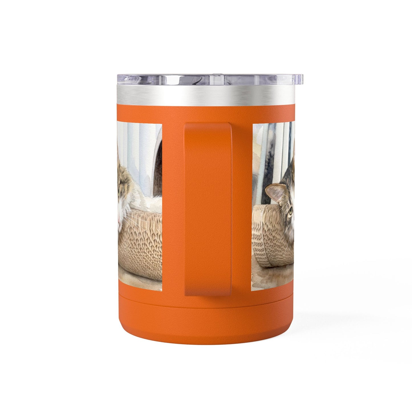 Custom Watercolor Pet Travel Mug – 15oz Insulated Tumbler