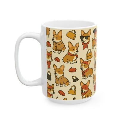 Petty Prints: The "Corgie Couture" Coffee Mug