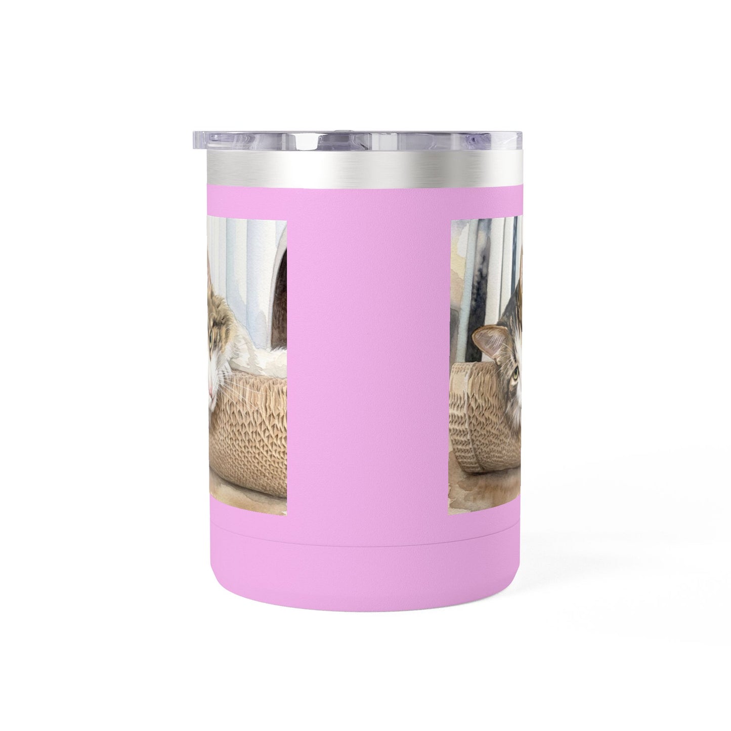Custom Watercolor Pet Travel Mug – 15oz Insulated Tumbler