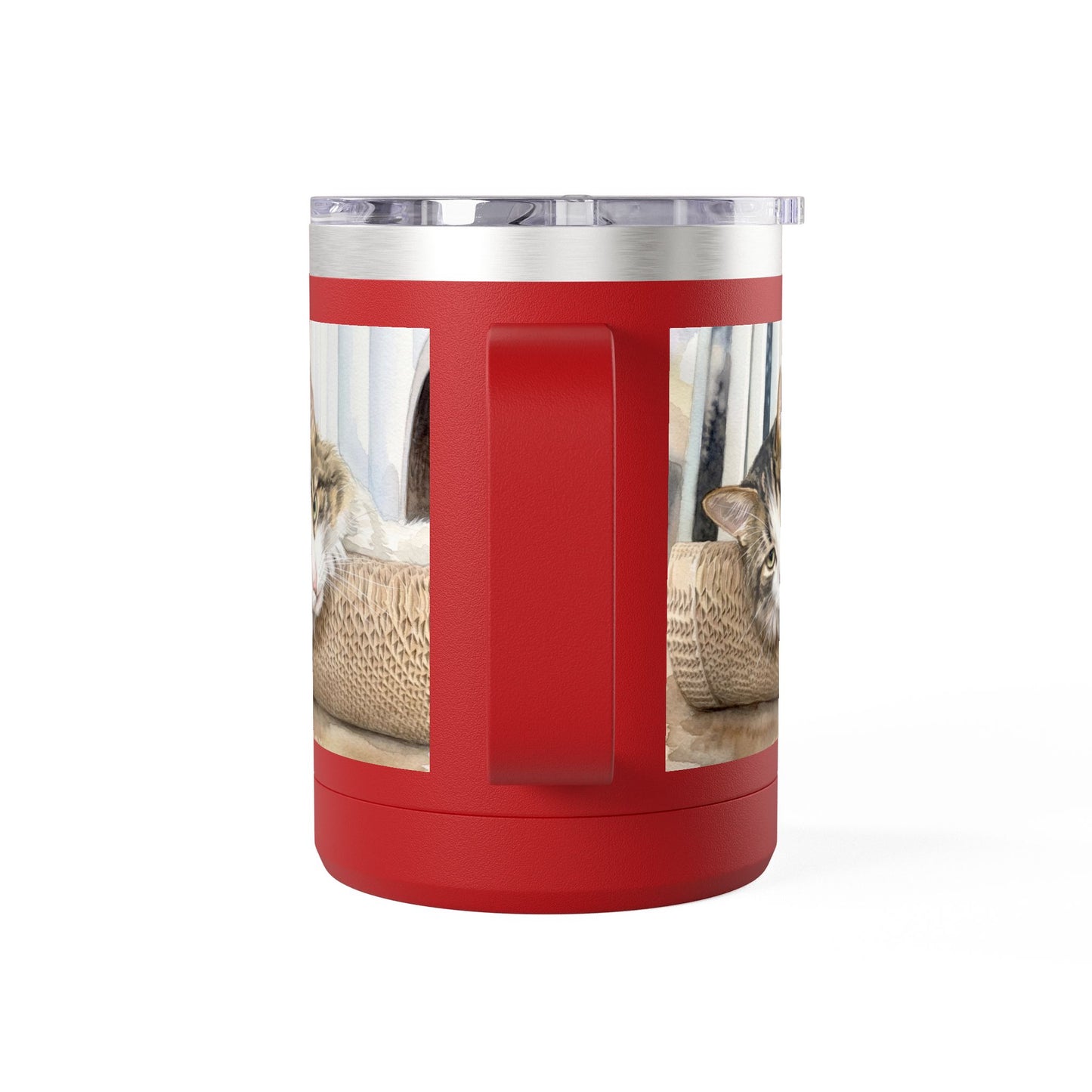 Custom Watercolor Pet Travel Mug – 15oz Insulated Tumbler