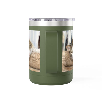 Custom Watercolor Pet Travel Mug – 15oz Insulated Tumbler