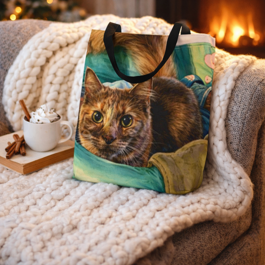 Petty Prints: The "Water Color Realistic" Custom Tote Bag