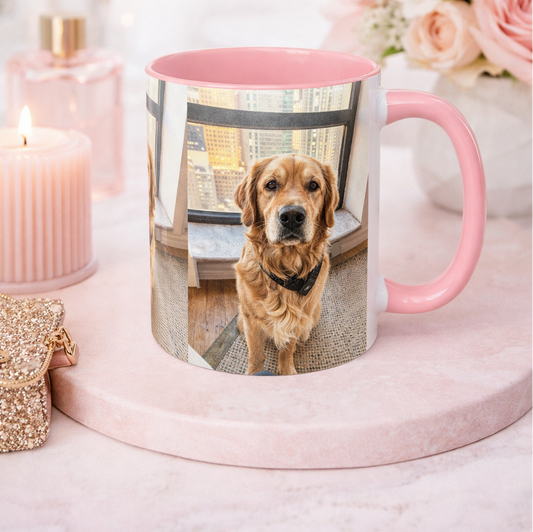 Petty Prints: The Accent Water Color Realistic Style Custom Coffee Mug