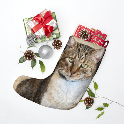 Custom Watercolor Pet Portrait Christmas Stocking