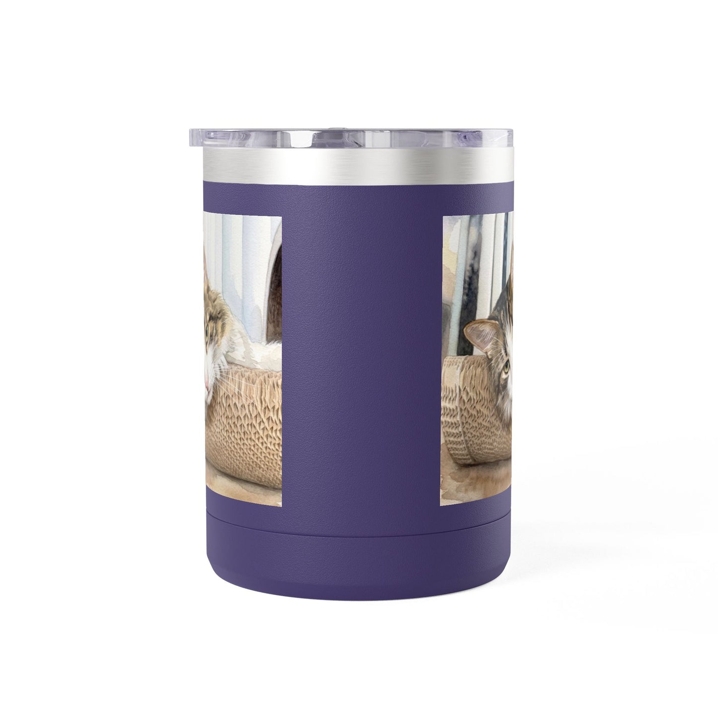 Custom Watercolor Pet Travel Mug – 15oz Insulated Tumbler