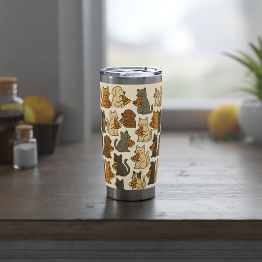 Petty Prints: The "Pizza Pawty" Travel Tumbler