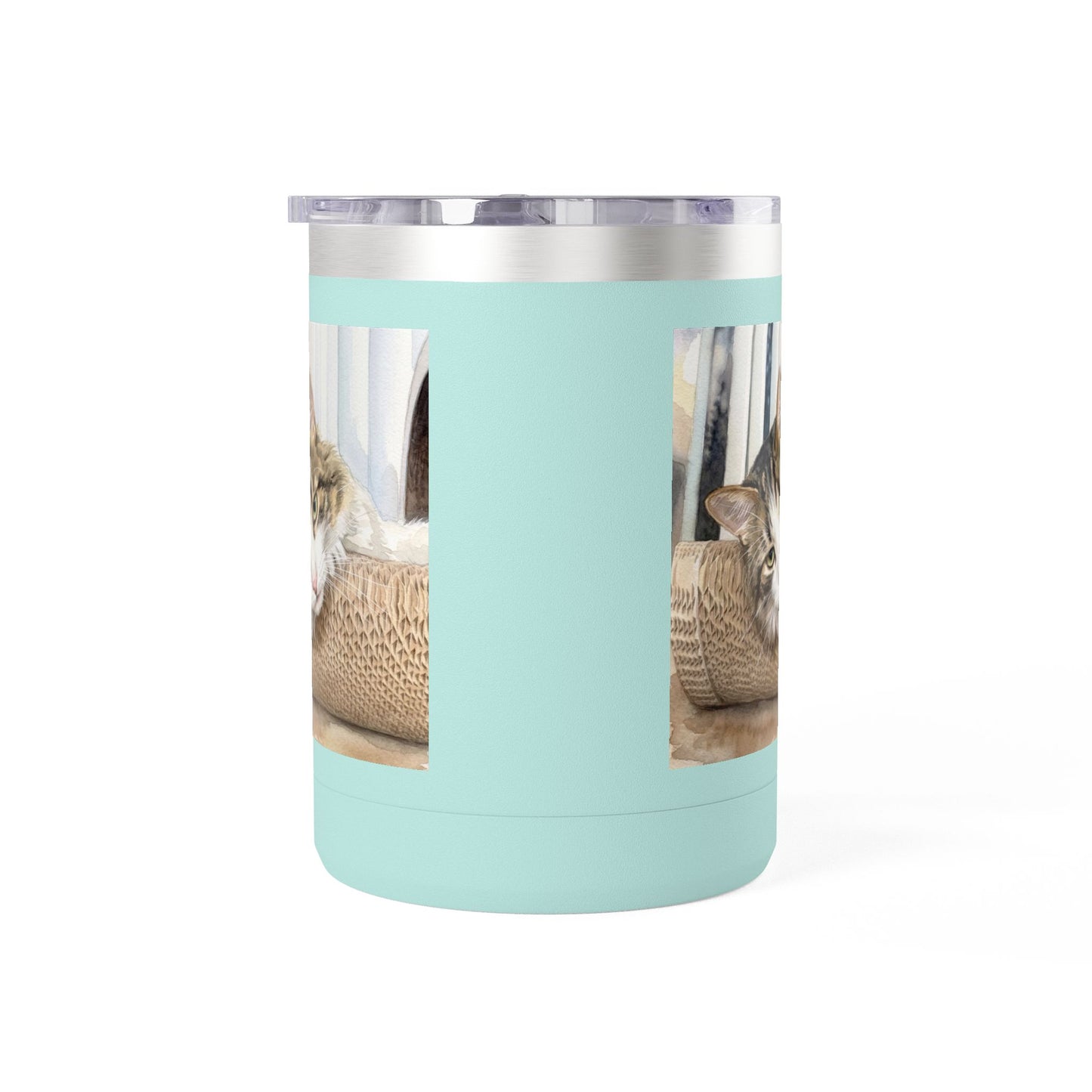 Custom Watercolor Pet Travel Mug – 15oz Insulated Tumbler