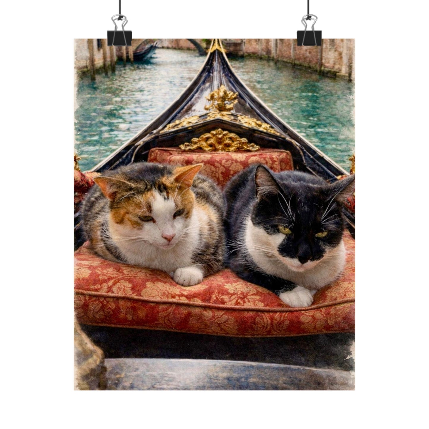 Custom Pet Portrait Watercolor Matte Poster Print