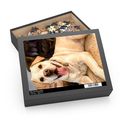 Custom Pet Portrait Jigsaw Puzzle – 120, 252, or 500 Pieces