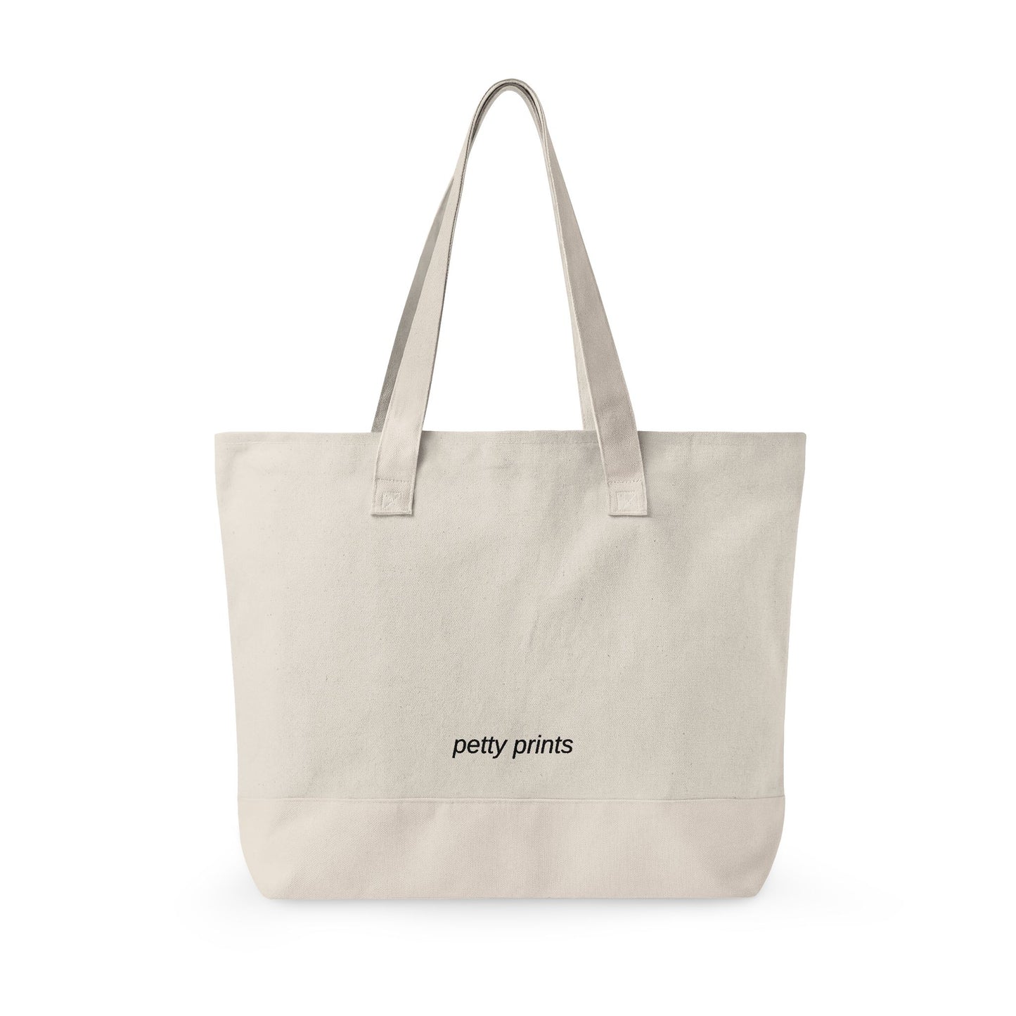Petty Prints: Custom Pet Portrait Water Color Realistic Canvas Zippered Tote Bag
