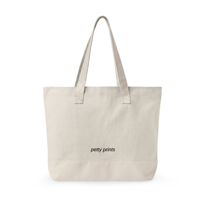 Petty Prints: Custom Pet Portrait Water Color Realistic Canvas Zippered Tote Bag