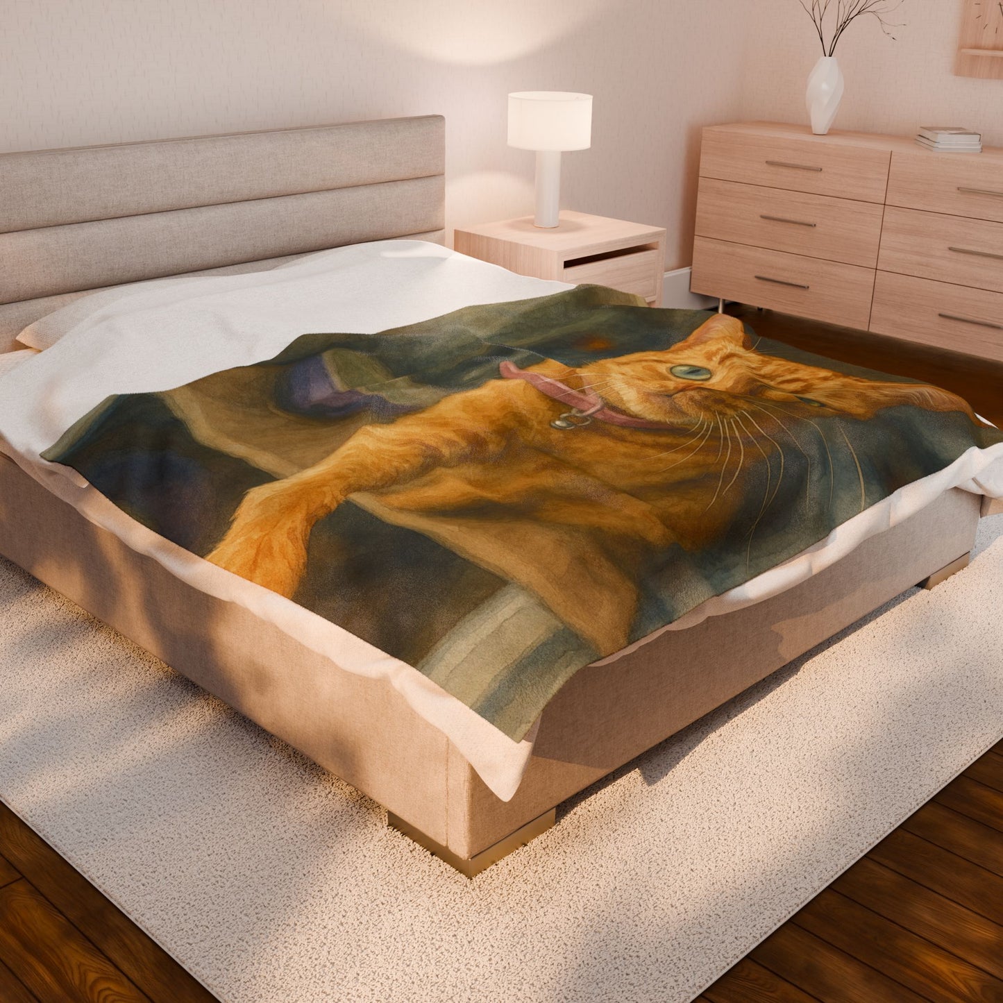 Petty Prints: The "Water Color Realistic" Style Custom Velveteen Plush Blanket